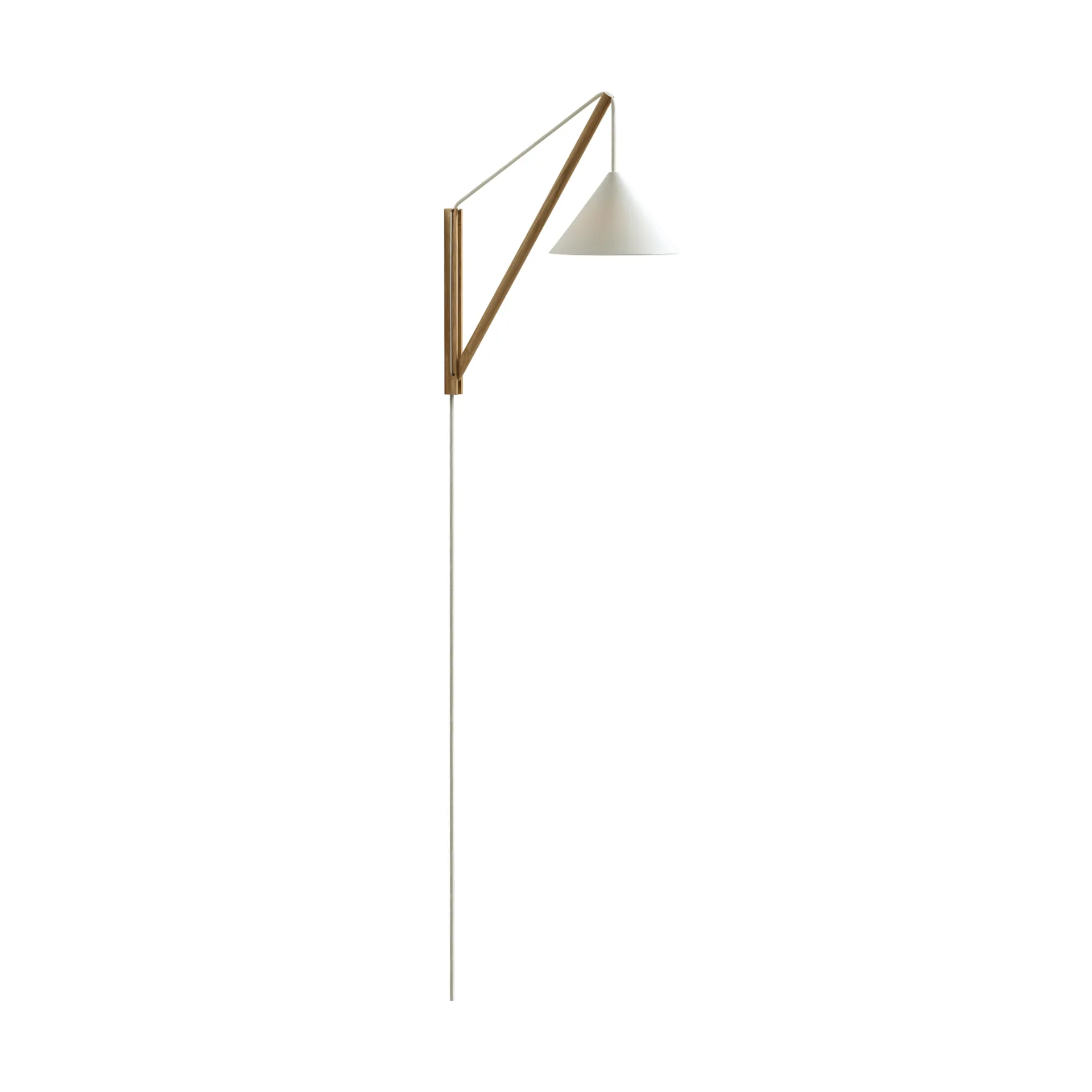 Suspended Wall Lamp vägglampa, Ek-vit MOEBE