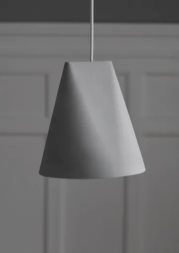Taklampa keramik 23x23,5 cm - Light Grey - MOEBE