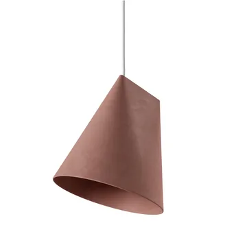 Taklampa keramik 23x23,5 cm - Terra Cotta, Wood - MOEBE