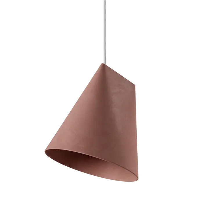 Taklampa keramik 23x23,5 cm - Terra Cotta, Wood - MOEBE