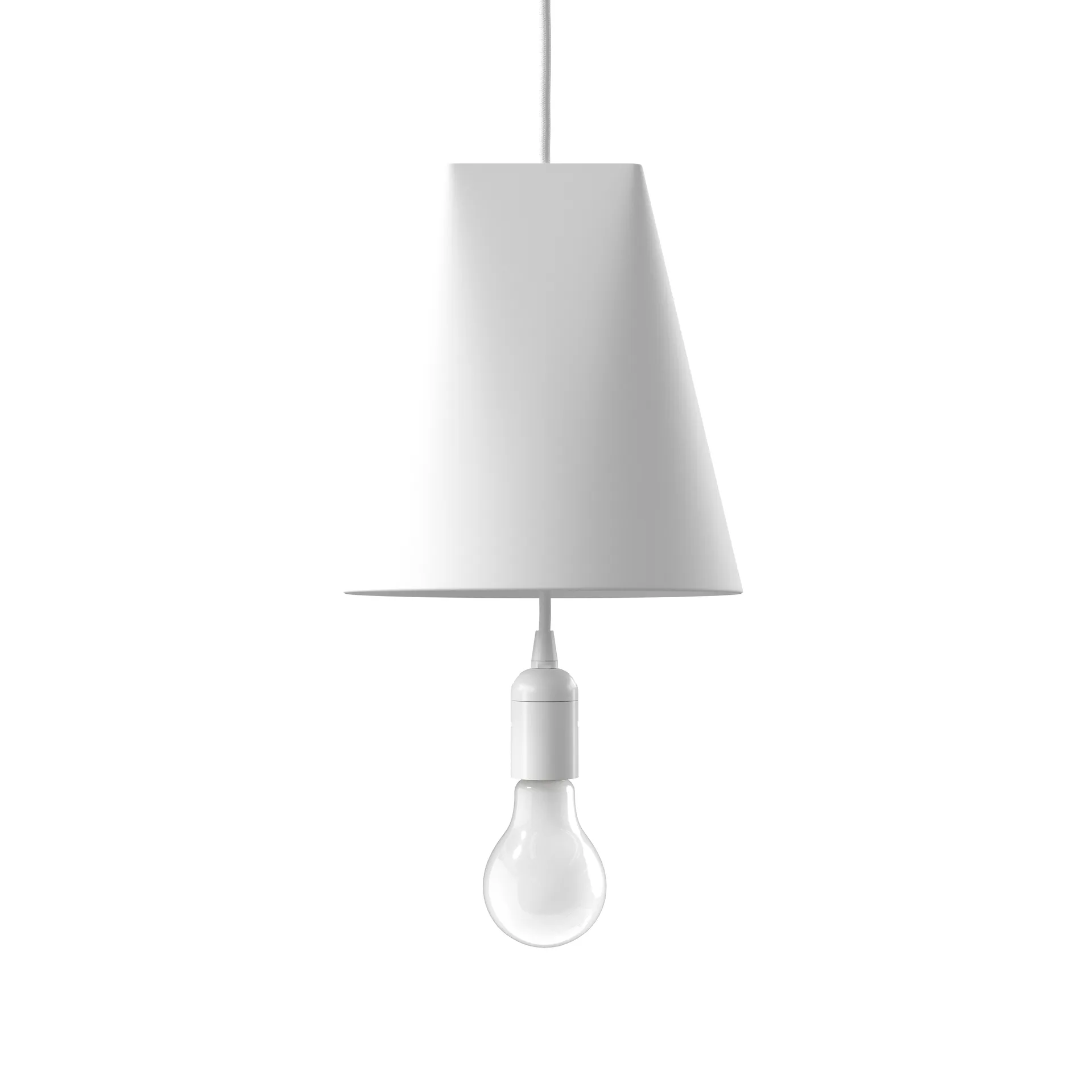 Taklampa keramik 23x23,5 cm, White MOEBE