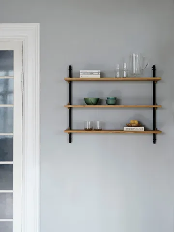 Wall Shelving vägghylla - Ek-warm grey, 92x115x17,5 cm, WS.115.1 - MOEBE