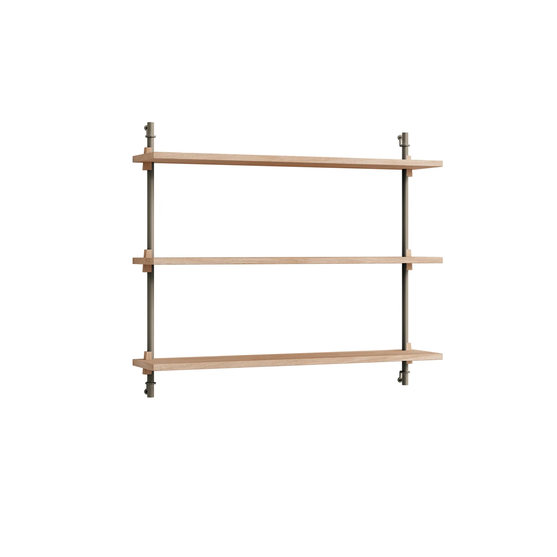 Wall Shelving vägghylla, Ek-warm grey, 92x65x17,5 cm, WS.65.1 MOEBE