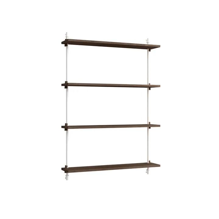 Wall Shelving vägghylla - Rökt ek-white, 92x115x17,5 cm, WS.115.1 - MOEBE