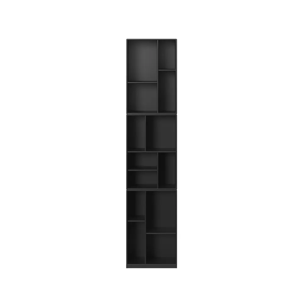 Loom bokhylla, black 05, incl. 3 cm sockel Montana