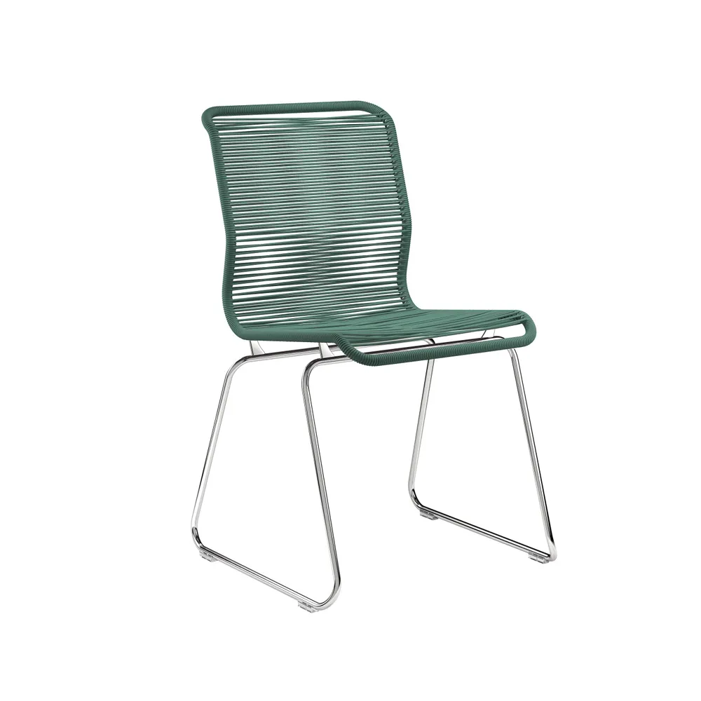 Panton One stol, holmes, rostfritt stål Montana