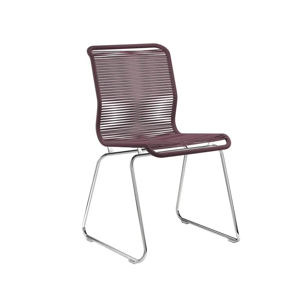 Panton One stol, marcel, rostfritt stål Montana