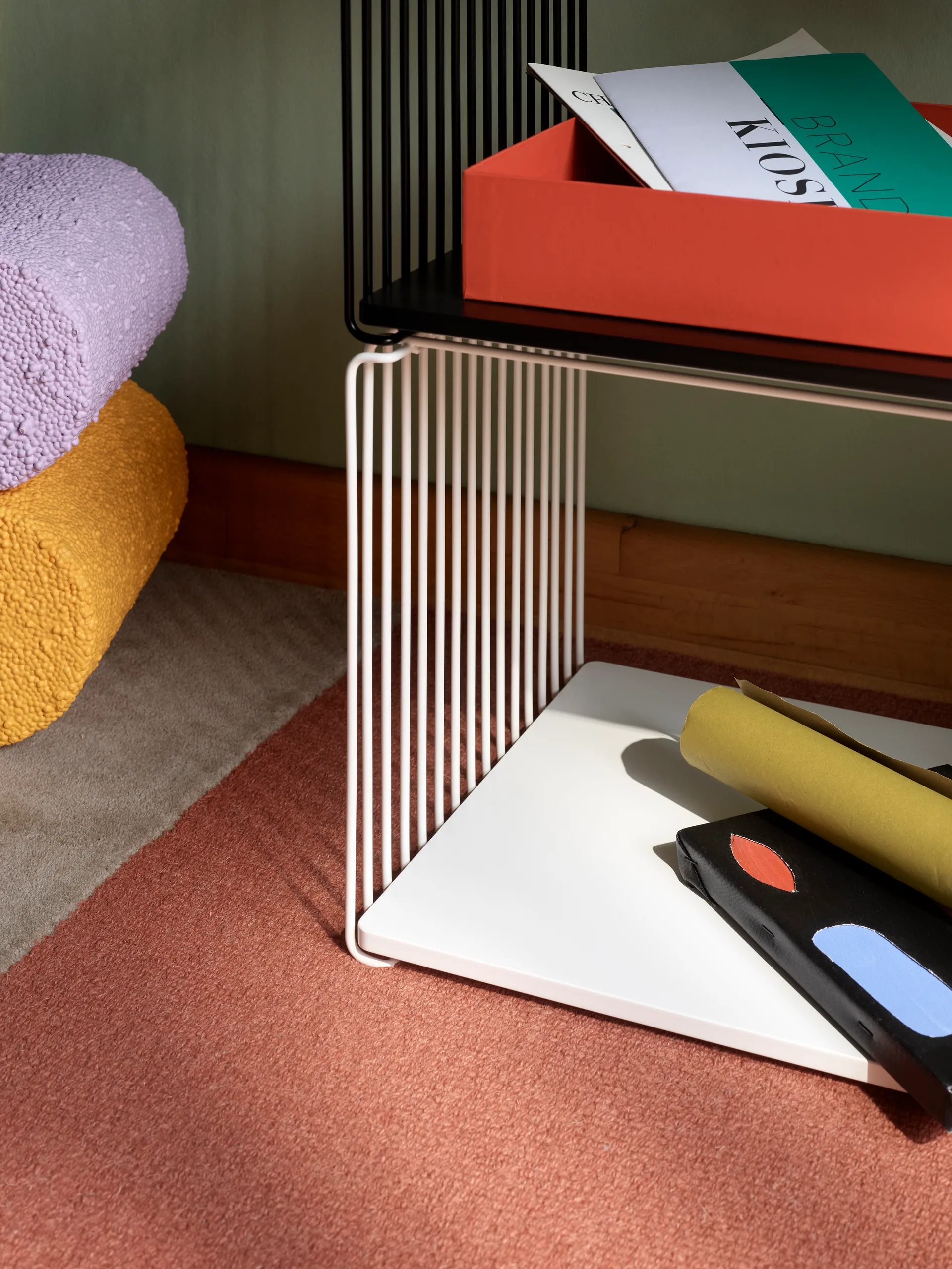 Panton Wire Extended hylla 70x34,8x34,8 cm, Black Montana