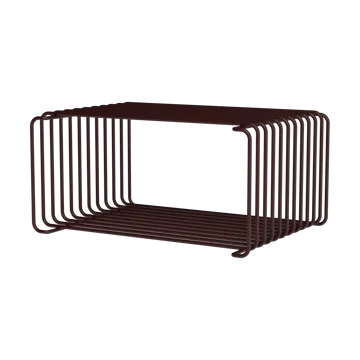 Panton Wire Half Height hylla 34,8x17,2x25,7 cm - Black red - Montana