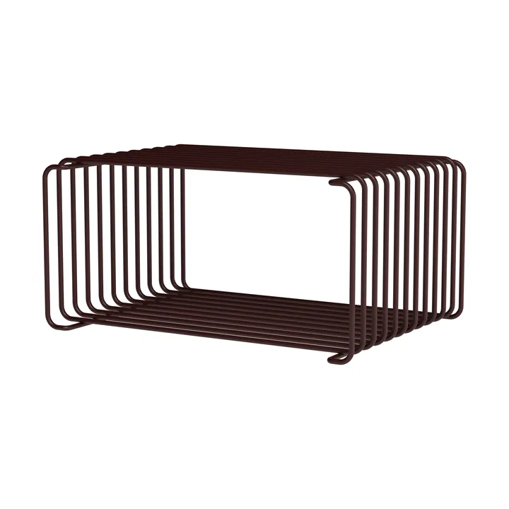 Panton Wire Half Height hylla 34,8x17,2x25,7 cm - Black red - Montana