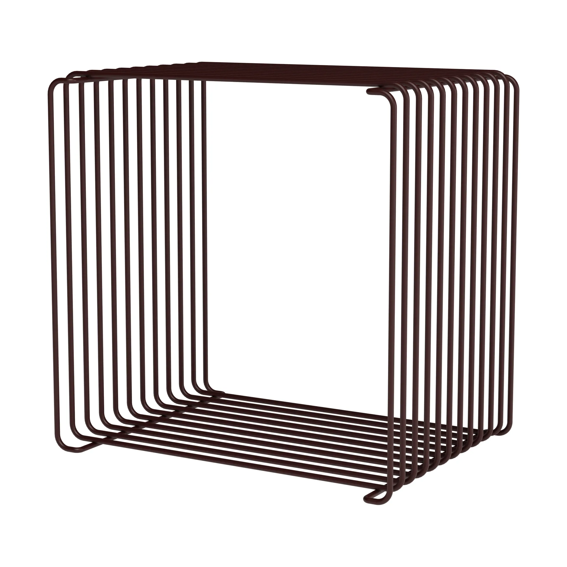 Panton Wire Single hylla 34,8x34,8x25,7 cm, Black red Montana
