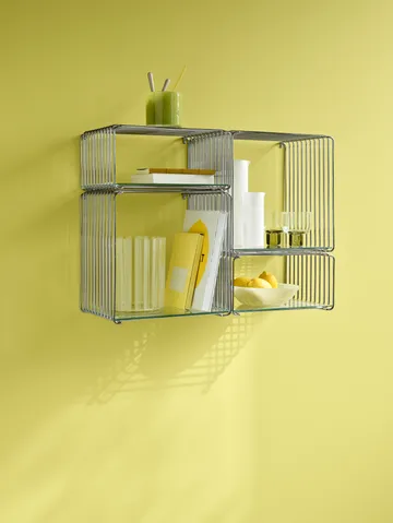 Panton Wire Single hylla 34,8x34,8x25,7 cm - Chrome - Montana