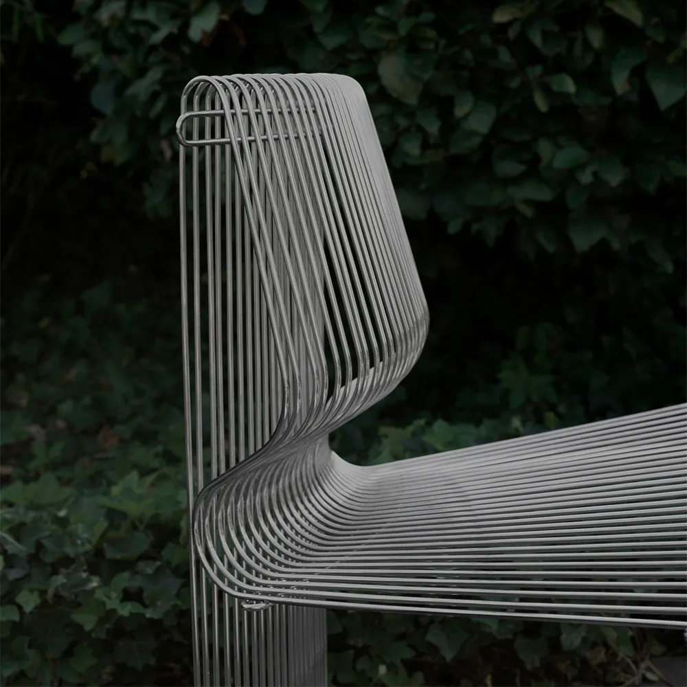 Pantonova modulsoffa, stainless steel, convex Montana
