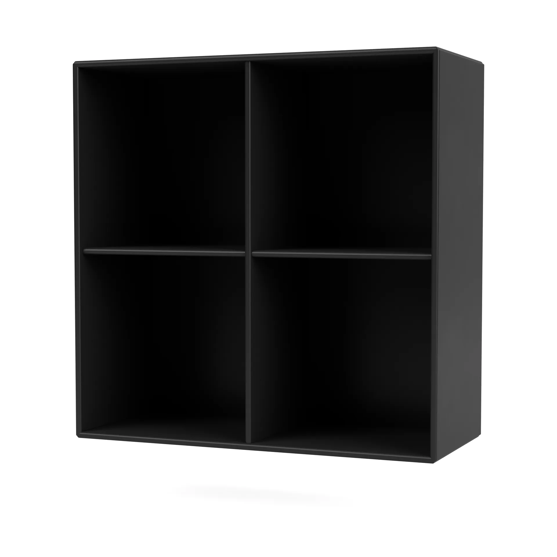 SHOW hylla 69,6x69,6 cm inkl. upphängningsskena, 05-Black Montana