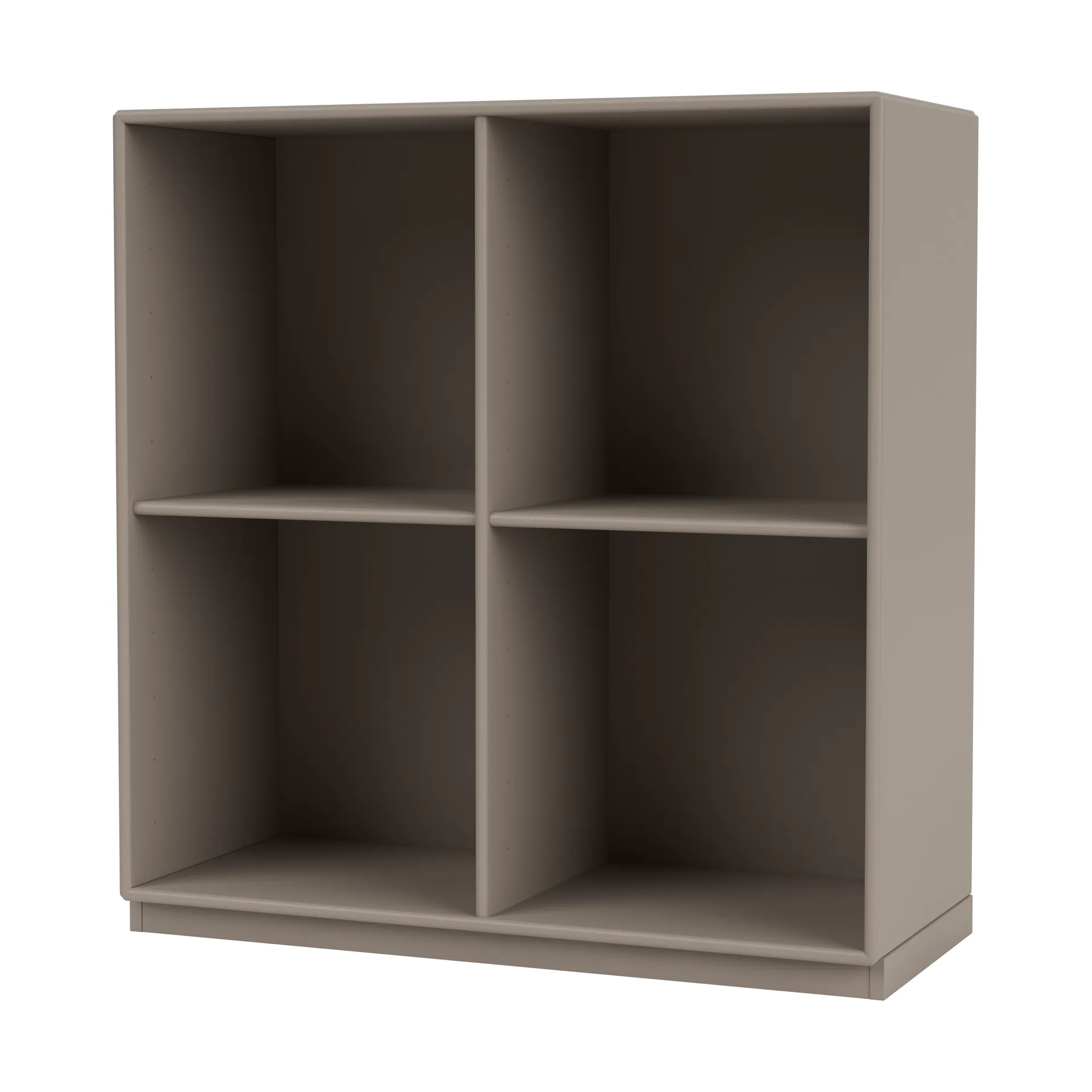 SHOW hylla 69,6x69,6 cm, sockel 3 cm, 141-Truffle Montana
