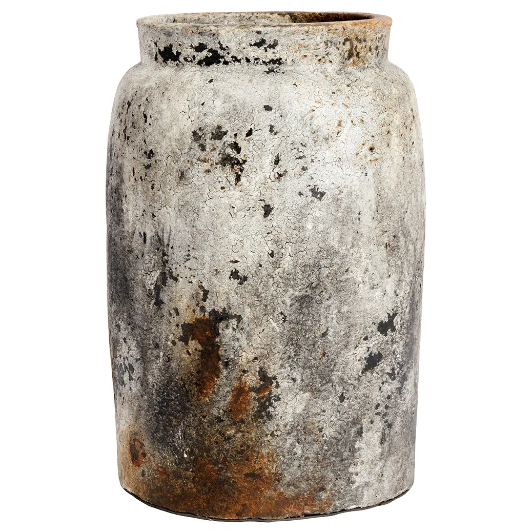 Echo kruka Ø26 cm h40 cm, Rost-grå MUUBS