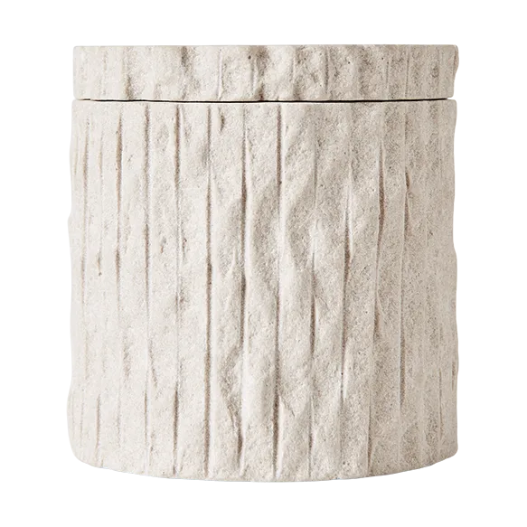 Kama burk med lock Ø9,5 cm - Sand - MUUBS