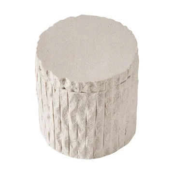 Kama burk med lock Ø9,5 cm - Sand - MUUBS