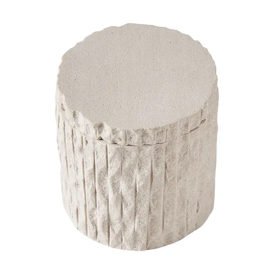 Kama burk med lock Ø9,5 cm - Sand - MUUBS