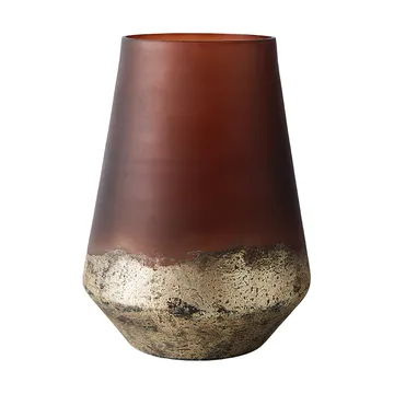 Lana vas Ø18x26 cm - Brown-gold - MUUBS
