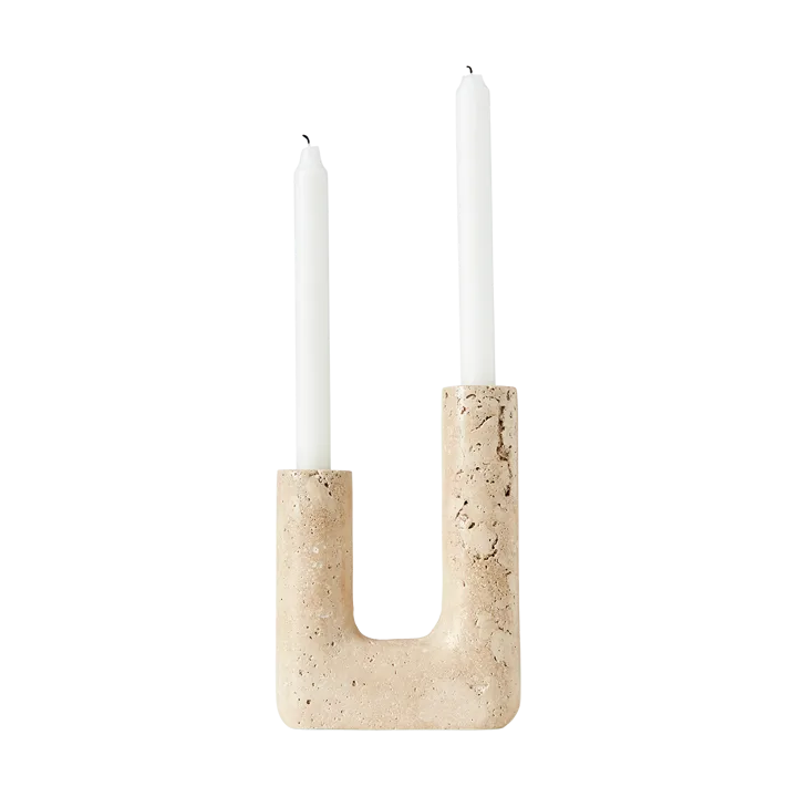 Minerva ljusstake 20 cm - Creme - MUUBS