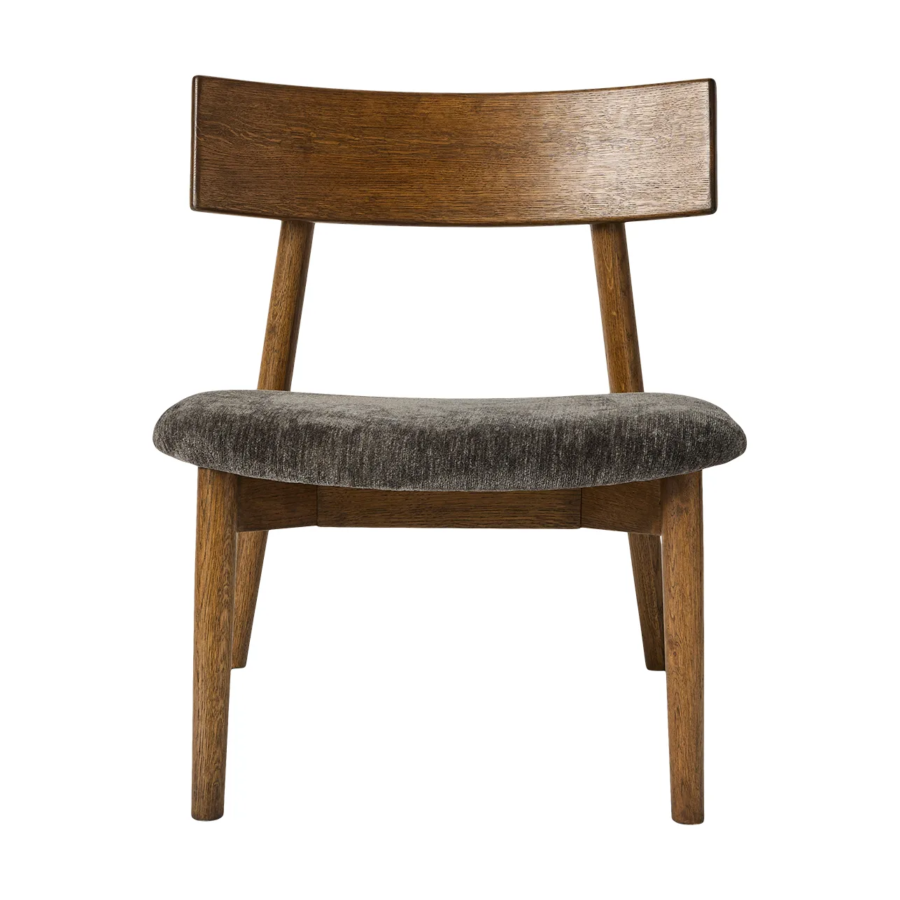 Tetra lounge chair, Granitfärgat tyg-mörkoljad ek MUUBS
