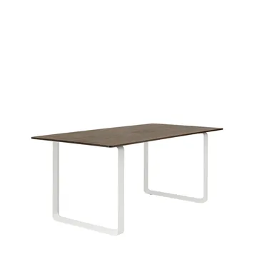 70/70 matbord 170x85 cm - Solid smoked oak-White - Muuto