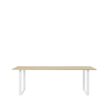 70/70 matbord 225x90 cm - Oak venner-Plywood-White - Muuto