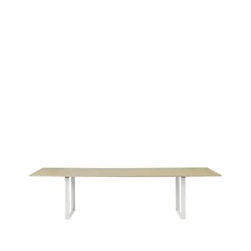 70/70 matbord 295x108 cm - Oak veneer-Plywood-White - Muuto