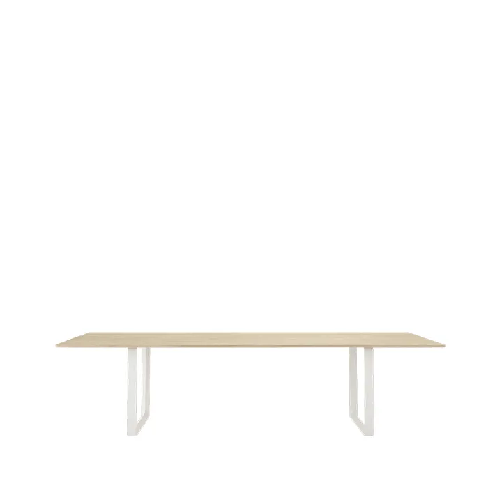 70/70 matbord 295x108 cm - Solid oak-White - Muuto