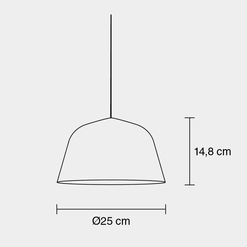 Ambit taklampa Ø25 cm, Dusty green (grön) Muuto