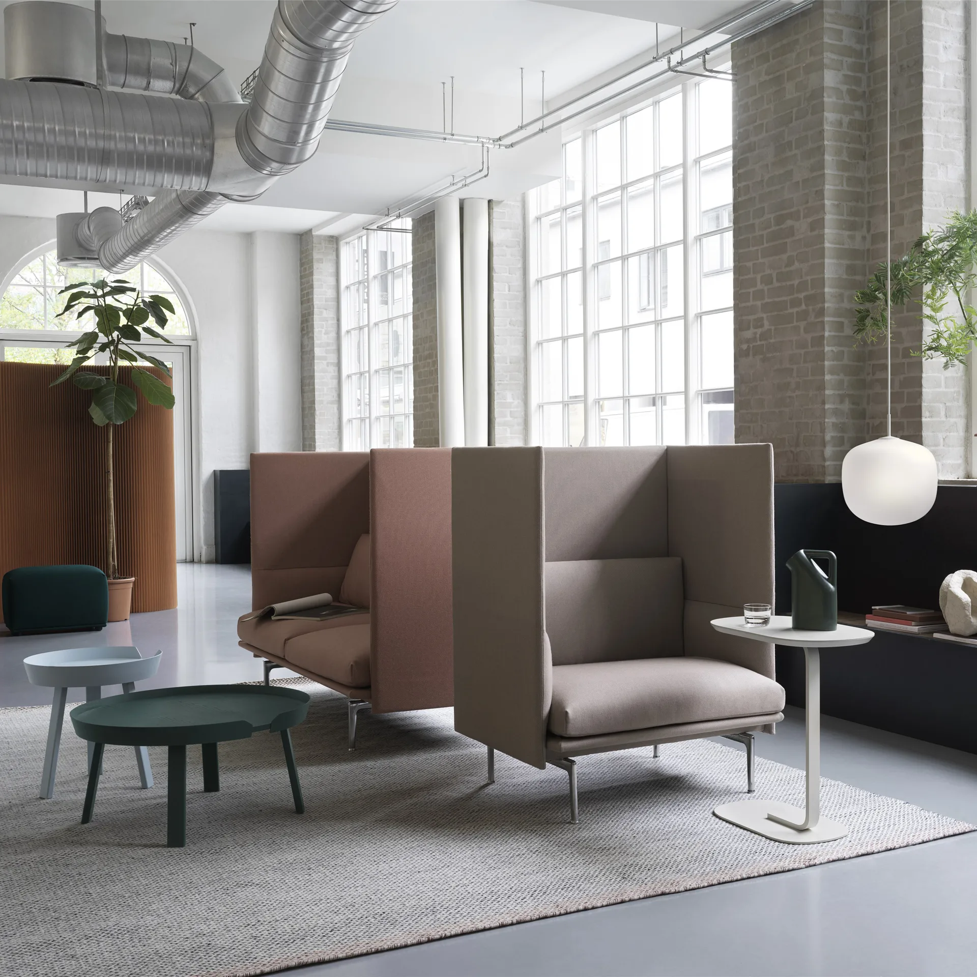 Around sidobord small, Light blue Muuto
