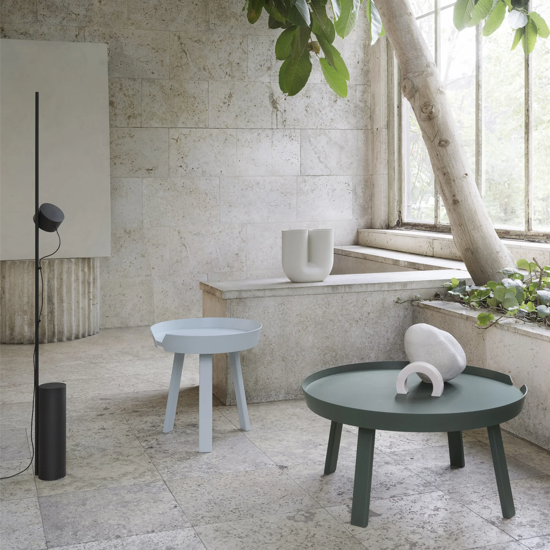 Around soffbord large, Dark green Muuto