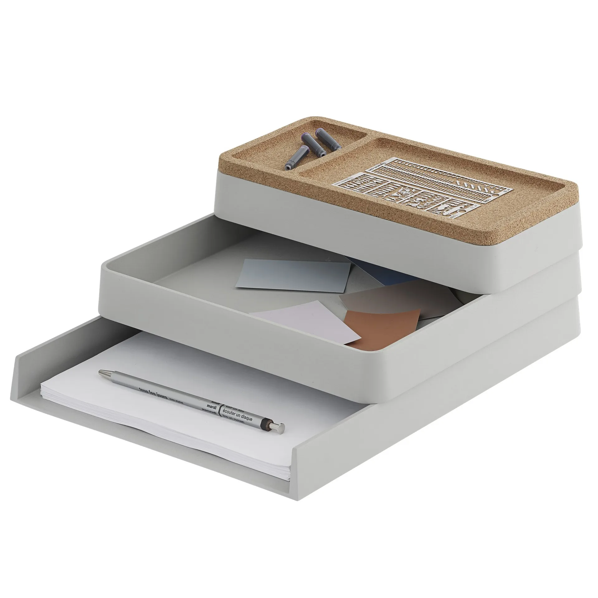 Arrange Desktop bricka 25x25 cm, Grey Muuto