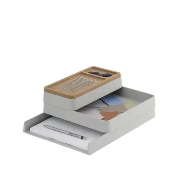 Arrange Desktop Förvaring - grey, configuration 1 - Muuto