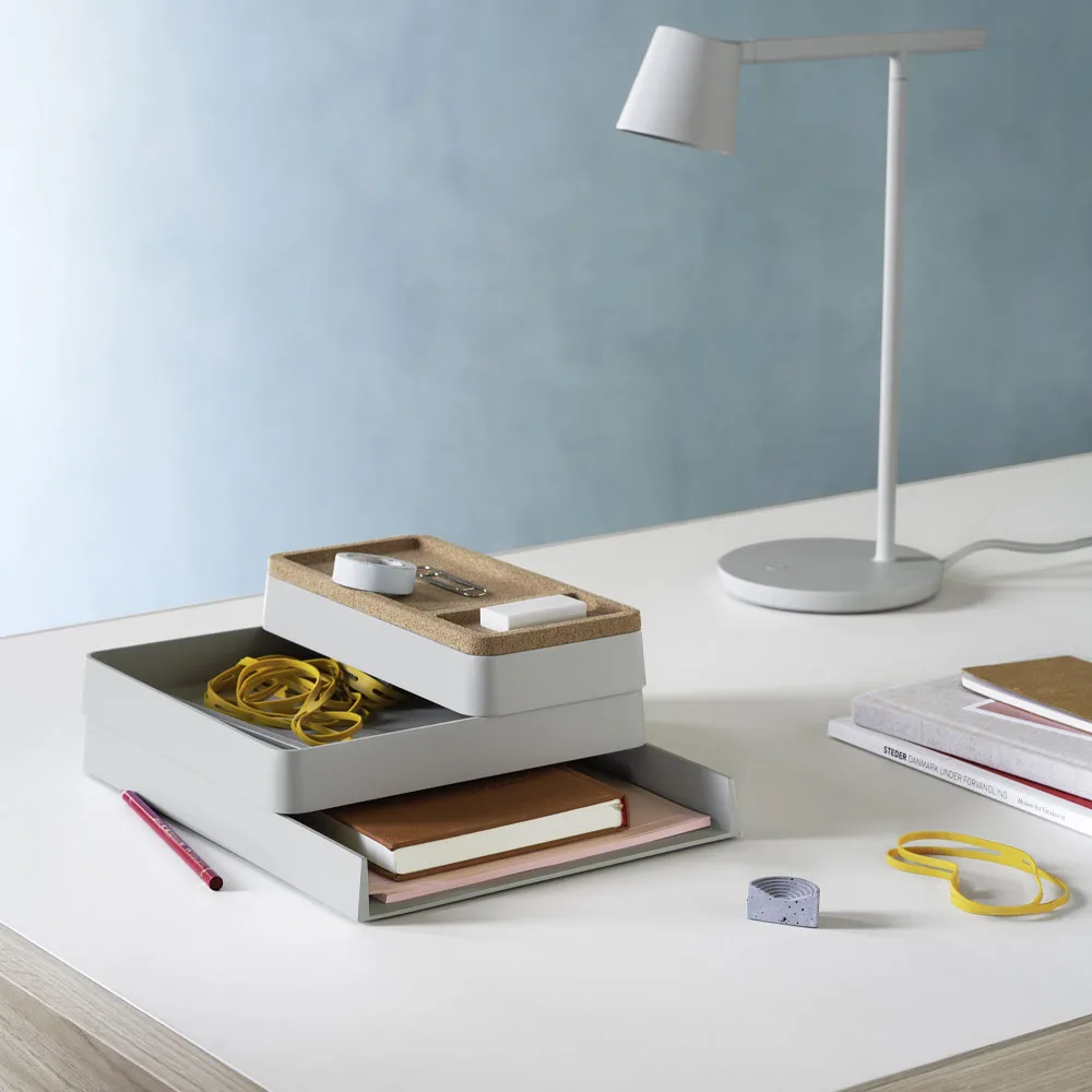 Arrange Desktop Förvaring, grey, configuration 1 Muuto