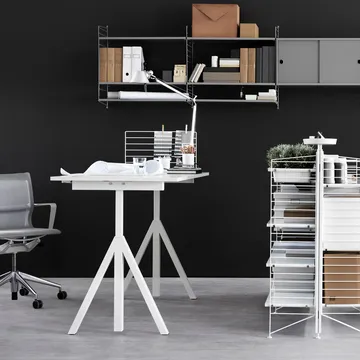 Base matbord - white, abs kant, 140x80cm - Muuto
