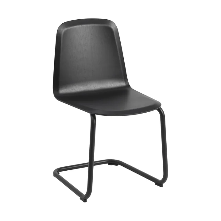 Brink Chair Cantilever Base stol - Svart-svart - Muuto
