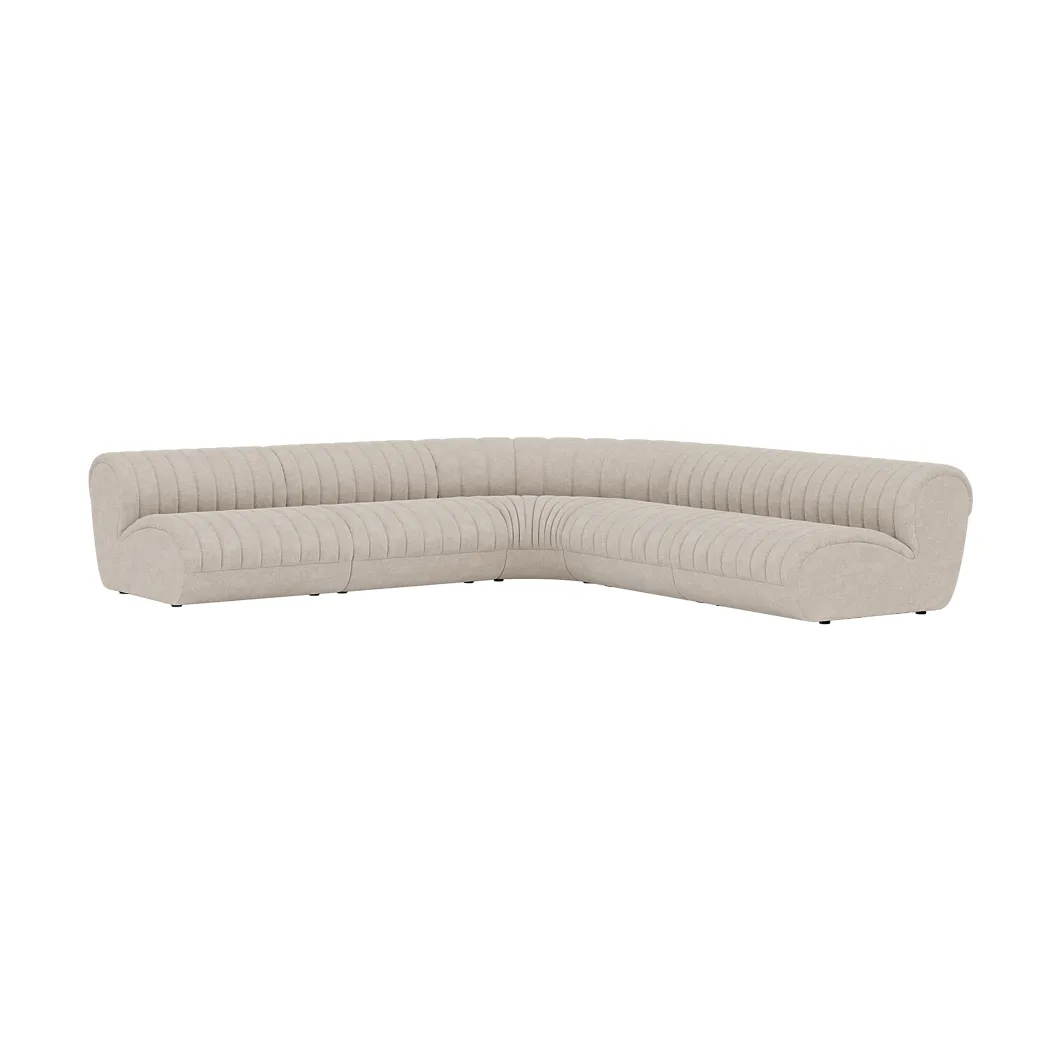 Coltre modulsoffa, Konfiguration 1, turf-sand, hörnsoffa Muuto