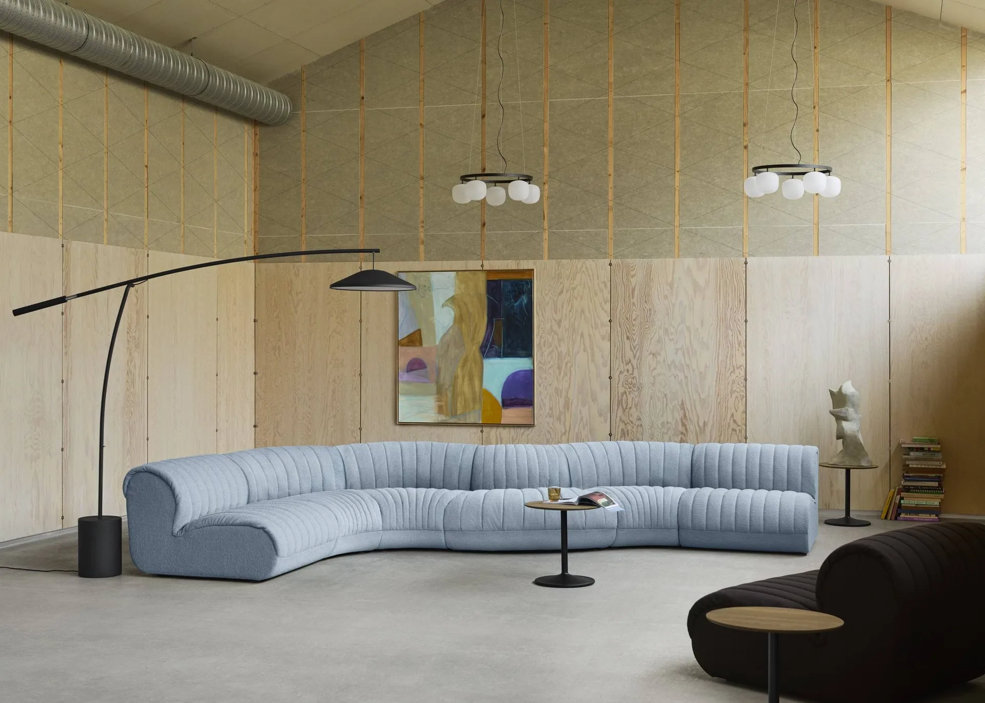 Coltre modulsoffa, Konfiguration 3, turf-sand, 3-sits Muuto
