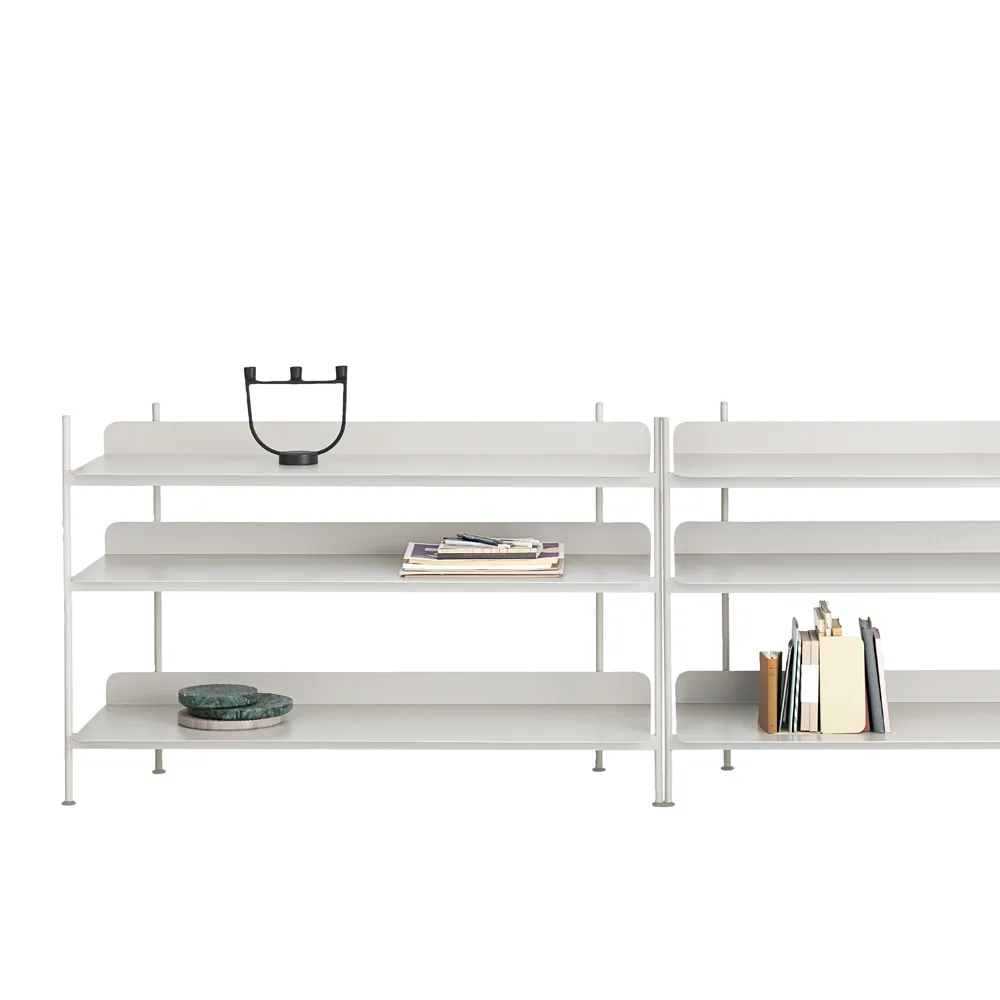 Compile configuration 4 hyllsystem, Grey Muuto