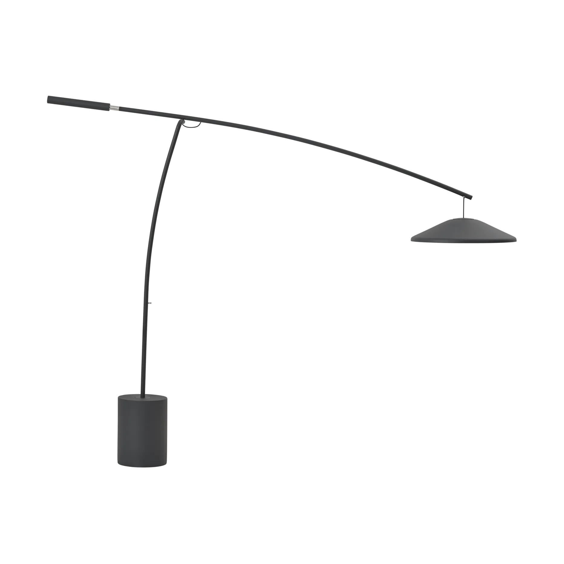Contra golvlampa, Anthracite black-concrete, 188 cm Muuto