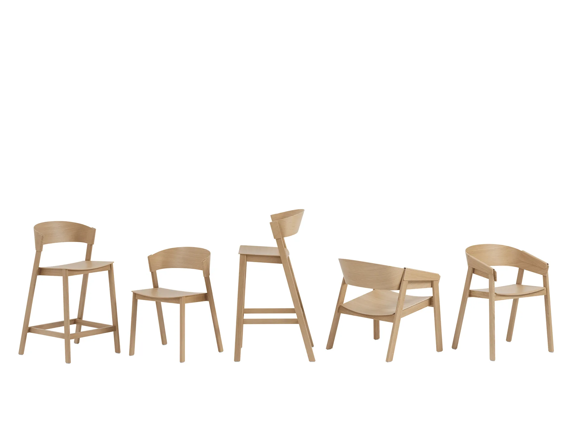 Cover barstol, Oak Muuto