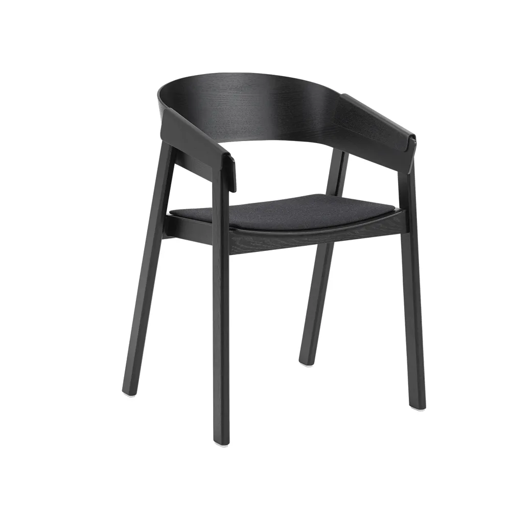 Cover karmstol klädd sits, Remix 183-Black Muuto