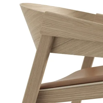 Cover loungestol - Refine leather cognac-oak - Muuto