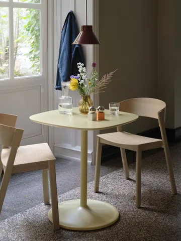 Cover Side Chair leather - Refine leather cognac-Oak - Muuto
