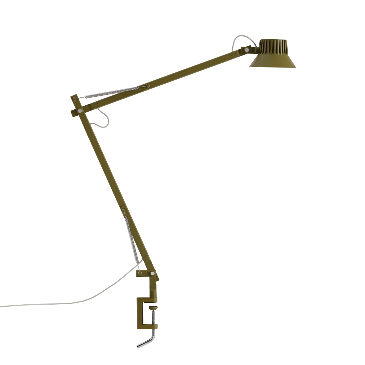 Dedicate L2 bordslampa med klämma, Brown Green Muuto
