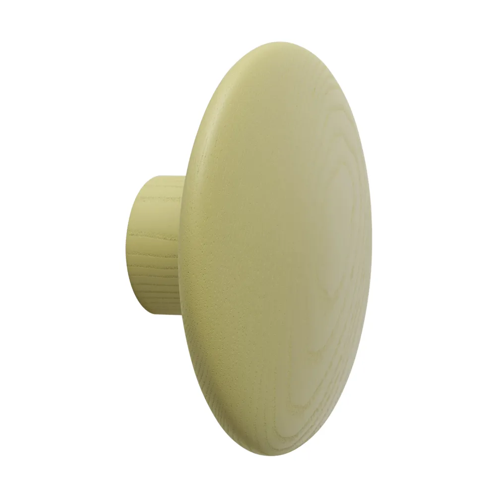 Dots Wood klädkrok, Light olive, Ø9 cm Muuto