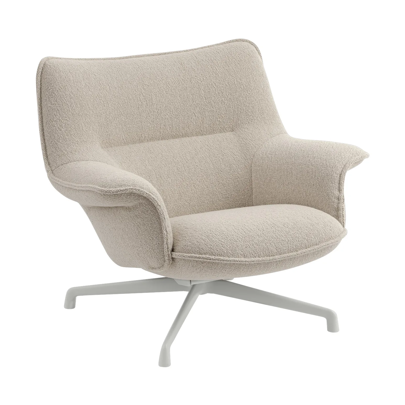 Doze fåtölj låg swivel base, Hearth 7-grey Muuto