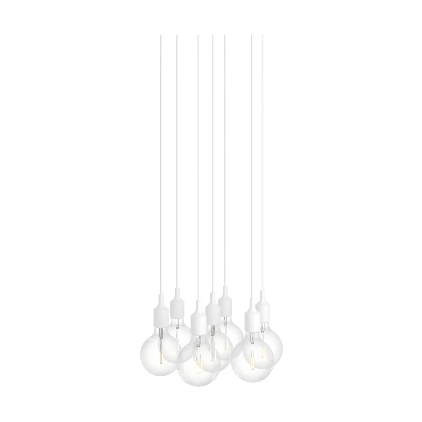 E27 Pendant Cluster 7 pendel, White Muuto
